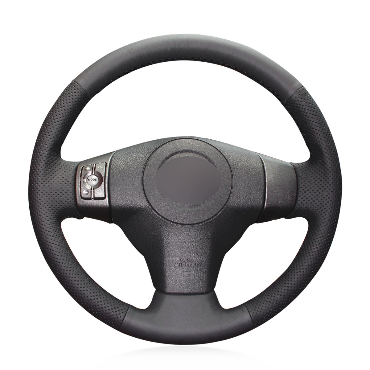 Loncky Auto Genuine Leather Custom Steering Wheel Covers for Toyota
